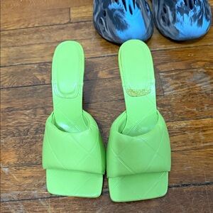 Lime Green Women's Mules